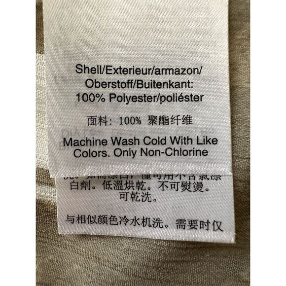 DKNY Women's M Geometric Print Button-Up Short Sleeve Blouse Multicolor - Picture 5 of 5